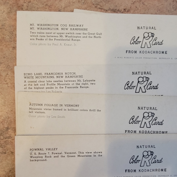 9 Vintage XL Postcards ~ New England ~ VT ~ NH ~ ME ~ Portland ~ Autumn~ Scenic - Picture 12 of 15